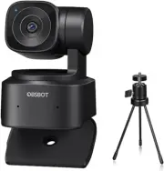 Tiny SE AI PTZ Webcam, 1080P, 4X Digital Zoom, Auto Tracking, Mini Tripod for La