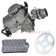 2 Stroke 47cc 49cc Engine Motor +T8F Chain + Sprocket For ATV Quad Pit Dirt Bike