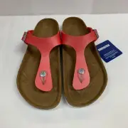 Birkenstock New w/ Box Gizeh Icy Metallic Poppy Birko Flor Regular - Select Size