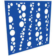 ProtectorAl 300 - 1200 x 300 - 1200mm Light Blue / Gloss White Bubbles Unframed Composite Deco Panel