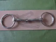 O Ring Bit 5" Snaffle mouth driving riding stainless steel 3" rings