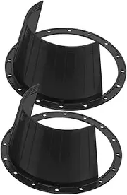 Kichvoe 2pcs Splashproof Car Speaker Ring Adapter Durable Speaker Spacer Replacement Easy Installation Stylish Design