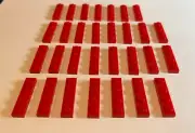 Lego Parts & Pieces 3710 - Red Base Plate 1x4 New