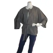 CHICO'S TIE WAIST KIMONO 3/4 SLEEVES NWOT BLACK & WHITE WOMEN'S JACKET