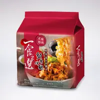 在飛比找PChome24h購物優惠-一食之選 勁香拌麵 成都麻辣(1袋4入)*2入組