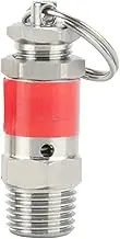 Mini 1/8" 1/4" BSPT Male 0.5-10 304 Stainless Sanitary Spring Pressure Relief Safety Valve Air Compressor(1mpa 10Bar,1l8 BSPT)