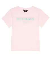 [Balmain Kids] Balmain Kids Logo cotton jersey T-shirt Y 6 pink