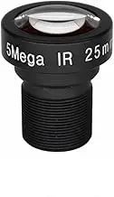 HD Lens 5MP M12 25MM 35MM 50MM Low Distortion Suitable for Surveillance Security Cameras(25MM)