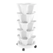 Green Fingers Garden Bed 5 Tier Vertical Garden Strawberry Stackable Planters...