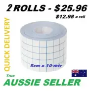 FIXATION TAPE - SIMILAR FIXOMULL HYPAFIX 5CM x 10M WHITE 2 ROLLS