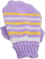 Totority Pet Dog Knitted Sweaters for Valentines Day Soft Warm Knitwear Pajamas with Turn Down Collar Durable Craftsmanship for Winter Holiday Outfits Multiple Colors