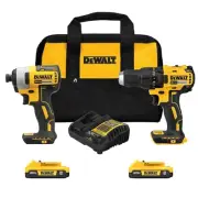 DEWALT Cordless 20V Max Brushless Drill Impact Combo Tool Kit, 2 pc.