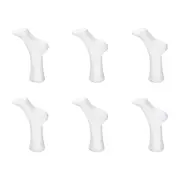6X Female Legs Feet Foot Mannequin Sock Display Mold Short Stocking, Female White