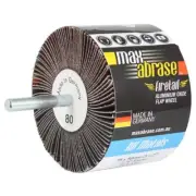 Alpha 75 x 50 x 6mm A80 Grit Flap Wheel Mounted AlOx GFWA755080