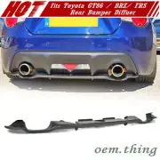 Matte Black Fit FOR SUBARU BRZ Scion FR-S TOYOTA 86 Rear Add-on Bumper Diffuser