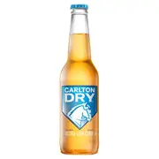 Carlton Dry, Ultra Low Carb & Full Strength Beer, Crisp & Refreshing Finish, Classic Australian Lager, 4.2% ABV, 330mL (Case of 24 Bottles)