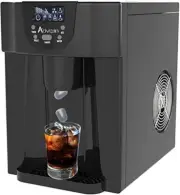 Countertop Ice Maker Built-In Water Dispenser, 12KG/24H, Portable Ice Cube Machi