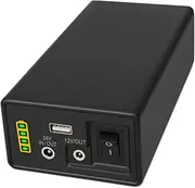 TalentCell 24V Lithium ion Battery PB240B1, Rechargeable 42980mAh 159Wh Li-ion Battery Pack with DC 24V/12V and 5V USB Output for LED Light Strip, CCTV Camera, Smartphone and More