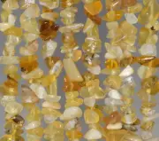 7-8MM YELLOW OPAL GEMSTONE PEBBLE NUGGET CHIP LOOSE BEADS 16"