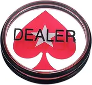 GETAJGHSD Dealer Press Card Numbers Poker Chips Dealer Button Poker Sequence Board Game Double-Sided Button Dice Card Sleeves Ridge Wallet Cupholder Holder Cupholders Gambling Chips Acrylic