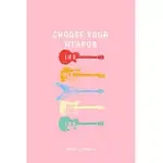 MUSIC JOURNAL: CHOOSE YOUR WEAPON GUITAR ELECTRIC COOL CHRISTMAS GIFT - PINK RULED LINED NOTEBOOK - DIARY, WRITING, NOTES, GRATITUDE,