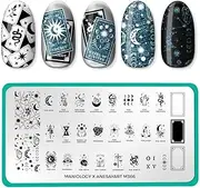 Maniology Anesayart Celestial Tarot Artist Collaboration Stamping Plate, Cards Crystals and Cosmic Manicure