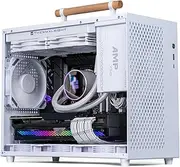 Portable Computer Case Cold Rol Shell PC Gaming Case Desktop PC Case 360mm Graphics Card ITX MATX M Board ATX Power Supply White One Size