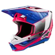 S-M5 Sail Helmet Ece 22.06 White Diva Pink Enamel Blue Gl