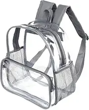 Stadium Approved Clear Mini Backpack 12x6x12 Small Clear Backpack See Through Transparent Stadium Backpacks