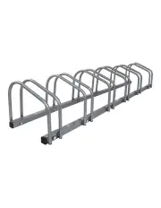 [Weisshorn] 6 Bike Stand Rack Bicycle Storage Silver