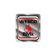 Webco - BMX Red and Chrome Headtube decal - old school bmx