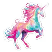 Rearing Unicorn, Vinyl Decal Sticker, Indoor Outdoor, 3 Sizes, #9739