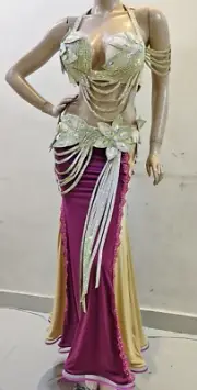 Egyptian Belly Dance Costume bra &belt & skirt & orginal handmade