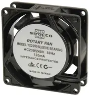 Sirocco AC Thin 80mm 240V Fan Input 14 Watts Current 120 mA