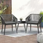 Livsip Outdoor Table and Chairs Outdoor Furniture Set with Cushion Garden Patio Setting