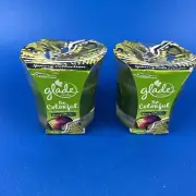 2 Glade Spring Collection Candles Wild Lemongrass & Green Pear RETIRED NOS