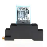 8 Pin MY2NJ Relay 24 V for DC Small Relay 5A DPDT Coil With Base Socket