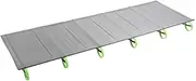 Camping Cot, 1.8mx0.58m Portable Camping Bed, Easy to Assemble, Folding Cot for Camping, Lounging, Elevated Sleeping and Office