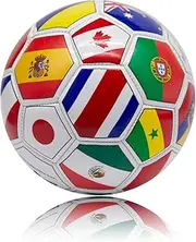 Flags of the World Football Ball, Size 1, PVC Material