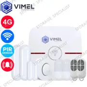 4G Wireless Home Alarm System WIFI Dual PIR Window Door Sensor Smoke Detector