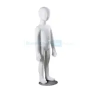 Child Bendy Fabric Mannequin 5yr White fabric-covered flexi kid mannequin