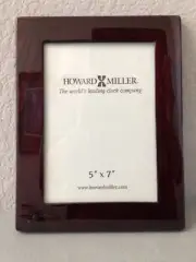 Howard Miller Dark Rosewood 5" x 7" Glossy Quality Picture Frame 655-122 NEW