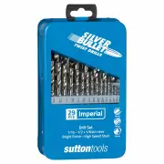 Sutton D101MTLS3 - Jobber HSS Drill Set 29 Piece Imperial S3 Silver Bullet