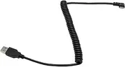 USB 2.0 A to 90 Degree Right Angle USB C Spring Extension Cable - CGTime Type C USB 3.1 Male to USB A 2.0 Male Data Cable For Tablets Cellphone(1.2M)