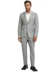 [Oxford] New Hopkins Luxury Half Canvas Suit Jacket in Grey