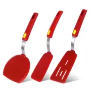 Silicone Spatula Turner Heat Resistant 600°F 3 Piece Set Non Scratch Flexible...