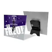 Fremantle Dockers AFL Team Mini Analogue Glass Clock - Go Freo!