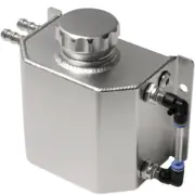 Car Radiator Square Coolant Overflow Tank Bottle Reservoir 1L Aluminium w/Cap (for: BMW)