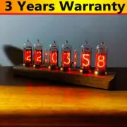 IN14 Retro Glow Nixie Tube Clock Bluetooth Control Brightness Adjustable