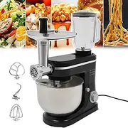 Stand Mixer,Multifunction 6L Electric Kitchen Food Mixer,1500W Household Food Processors/Mixer Grinder with 8 Speeds,Chef Machine for Meat Grinder,Juicer,Kneading Dough,Egg Beater(Black)
